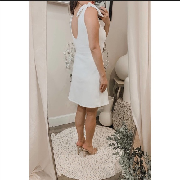 NWT. SUSANA MONACO tie shoulder a-line dress - Picture 2 of 7